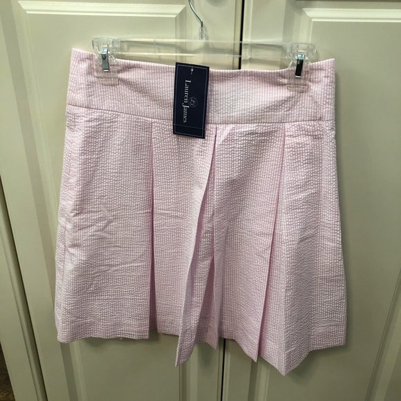 LAUREN JAMES Women’s Pleated Pink Skirt Sz M NWT - Picture 4 of 6